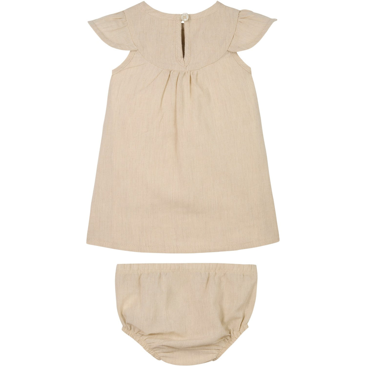 Calvin Klein Oyster Gray Soft Linen Dress