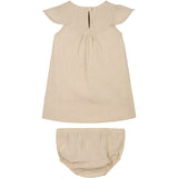 Calvin Klein Oyster Gray Soft Linen Dress