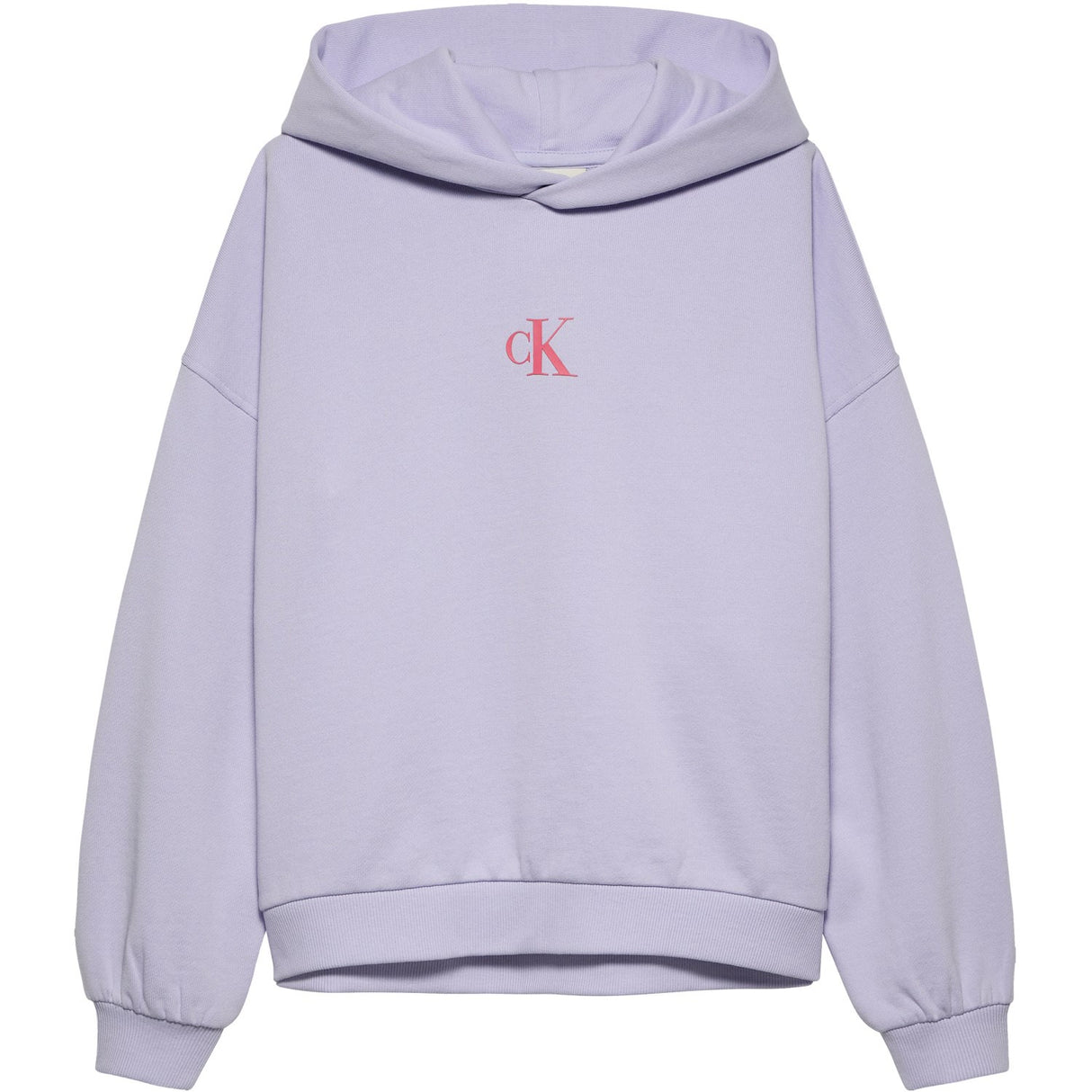 Calvin Klein Purple Heather Flower Back Graphic Hoodie