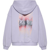 Calvin Klein Purple Heather Flower Back Graphic Hoodie