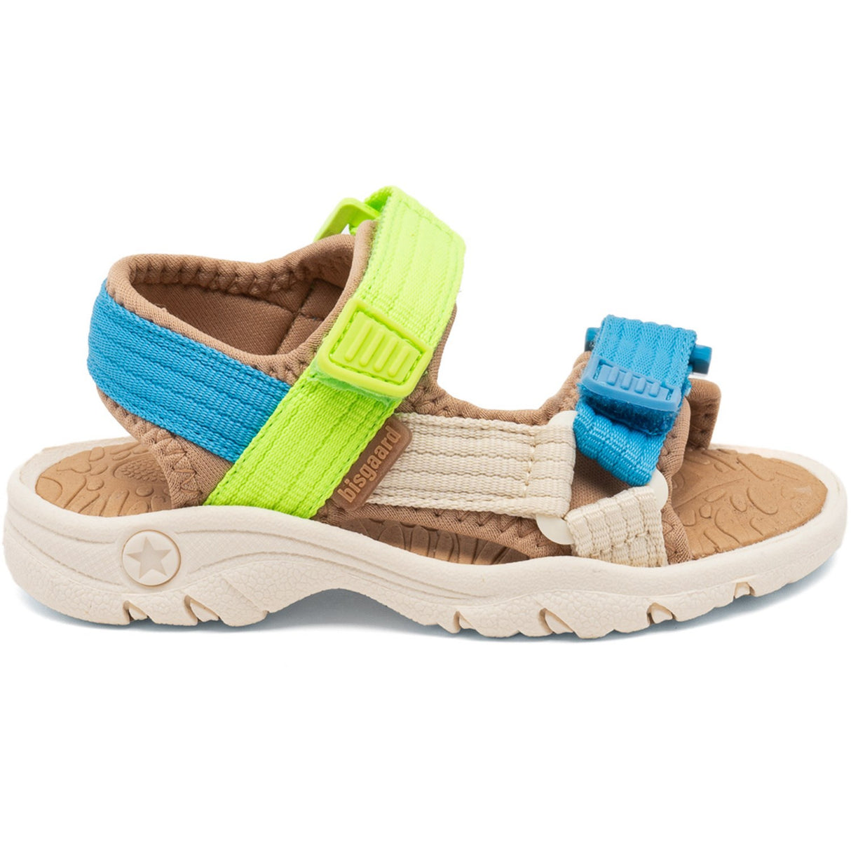 Bisgaard Bright Blue/Green Nico Sandal