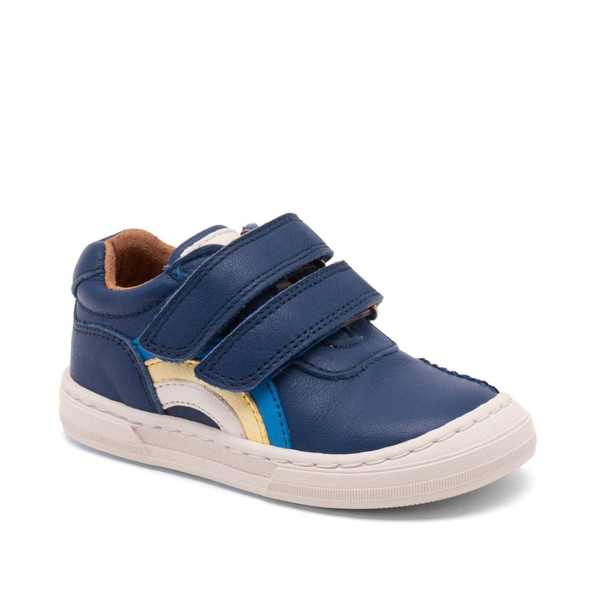 Bisgaard Deep Blue Rainbow Low Velcro Shoe