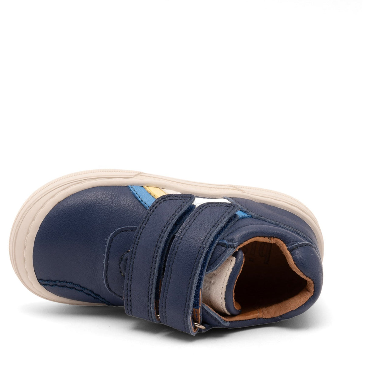 Bisgaard Deep Blue Rainbow Low Velcro Shoe