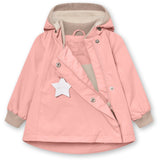 Mini A ture Rose Tan Wai Fleece Lined Spring Jacket. GRS