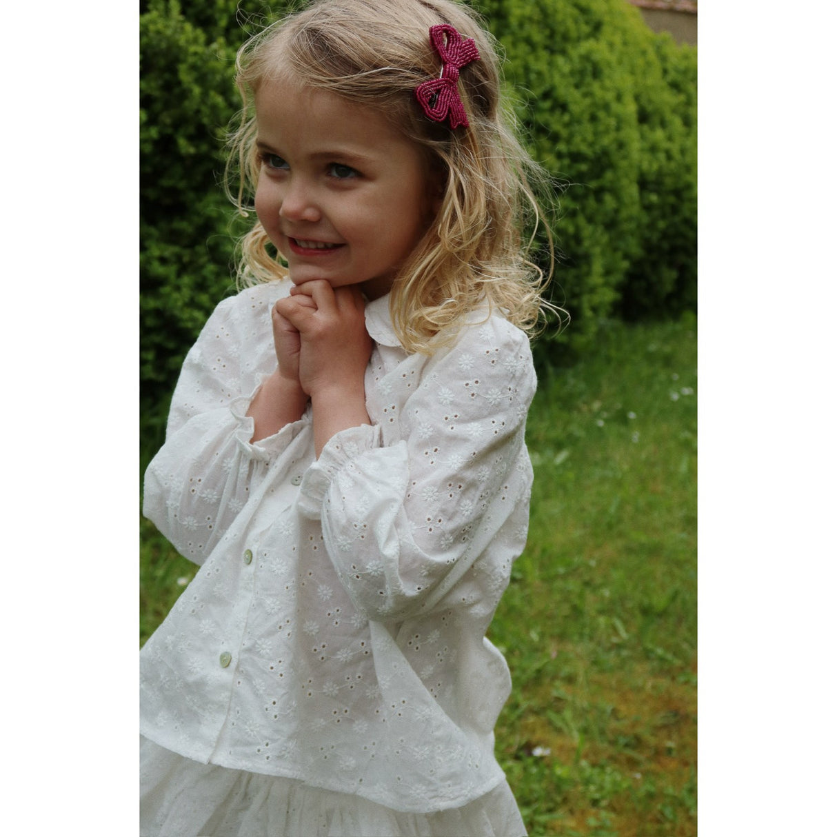 Konges Sløjd Optic White Lacey Collar Shirt