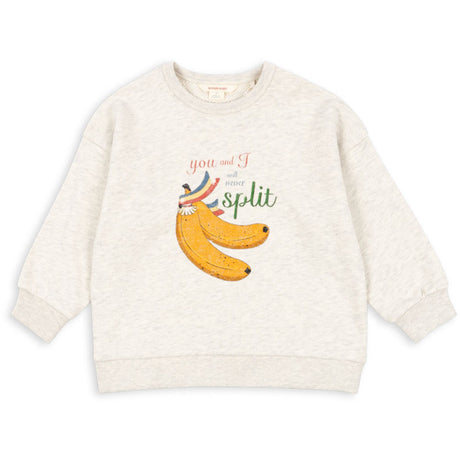 Konges Sløjd Off White Melange Loupy Lou Sweat Shirt Gots
