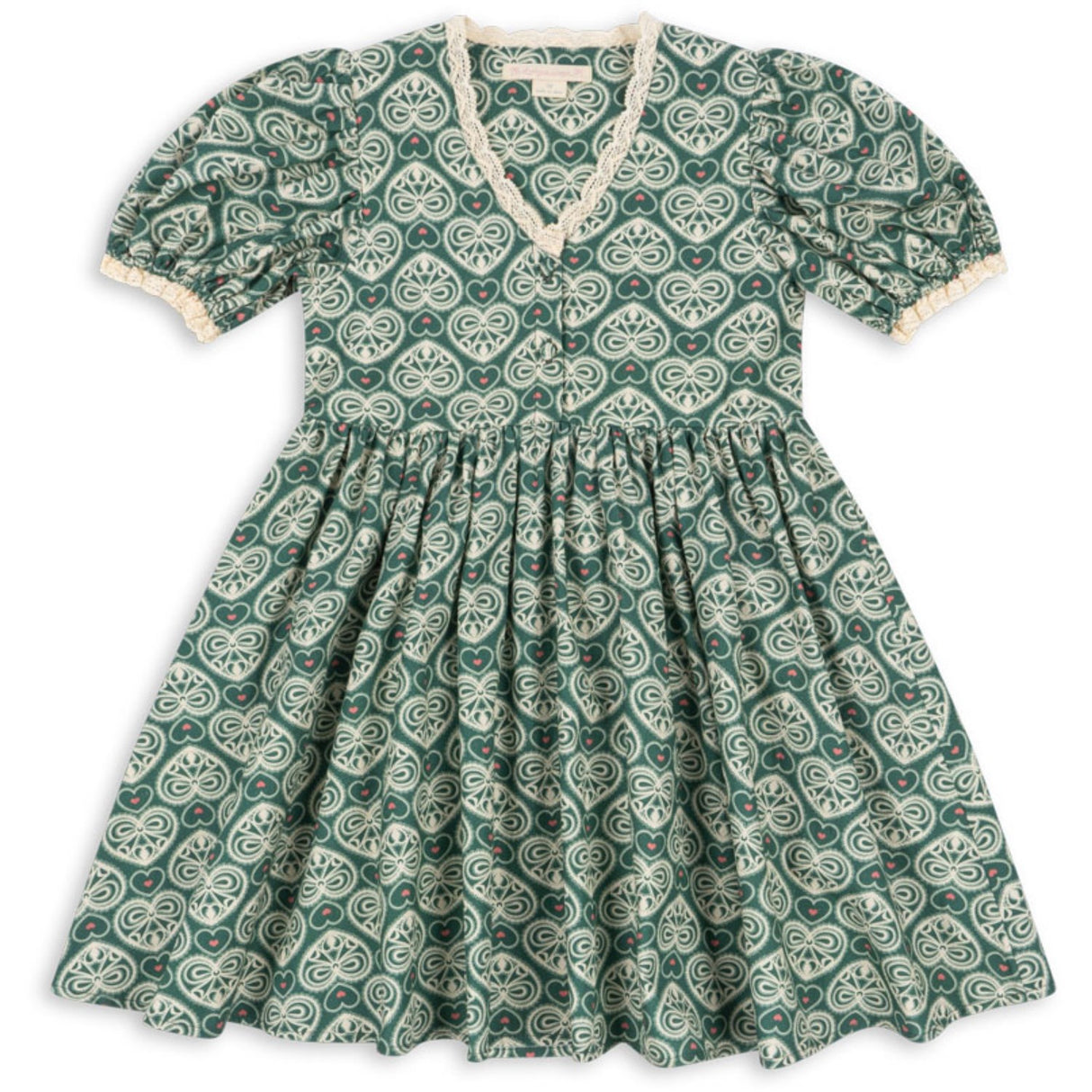 Konges Sløjd Lacy Green Coeur Lace Dress Gots