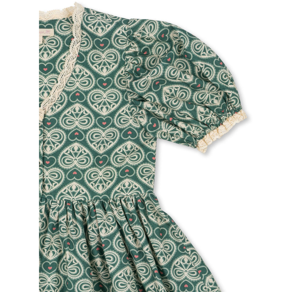 Konges Sløjd Lacy Green Coeur Lace Dress Gots