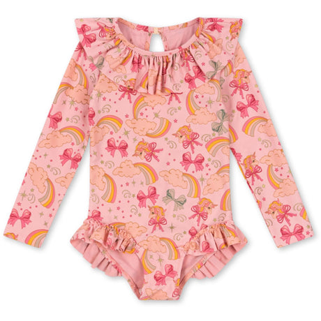 Konges Sløjd Rainbow Bow Manuca Ls Swimsuit Grs