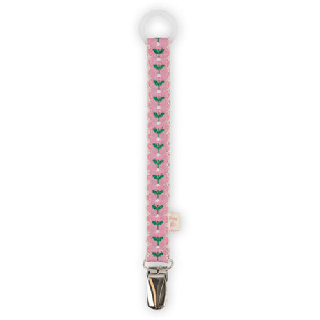 Konges Sløjd Pink Bloom Pacifier Strap Vintage