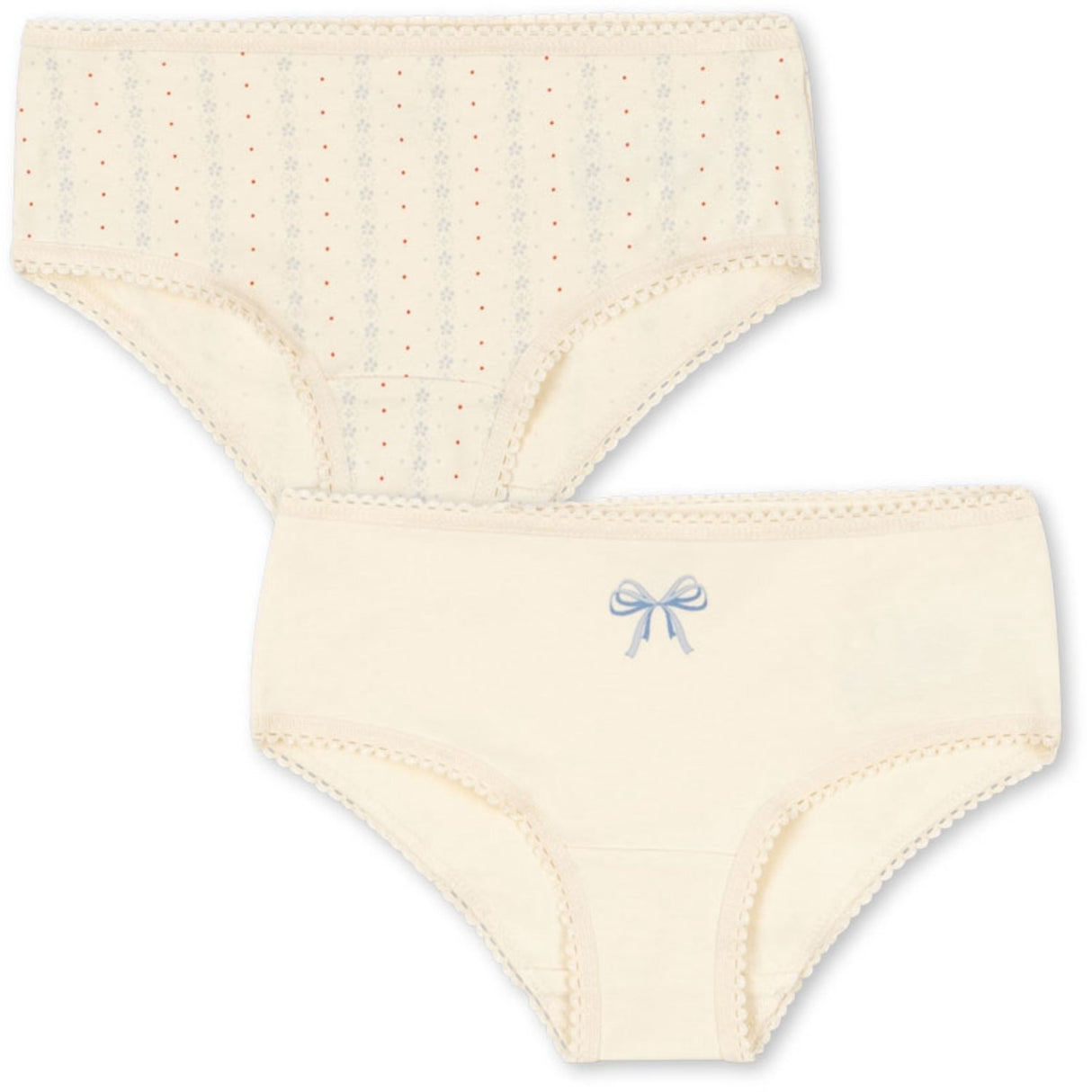 Konges Sløjd Fete De Fleur/Seedpearl Basic 2 Pack Girl Underpants Gots