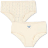 Konges Sløjd Fete De Fleur/Seedpearl Basic 2 Pack Girl Underpants Gots