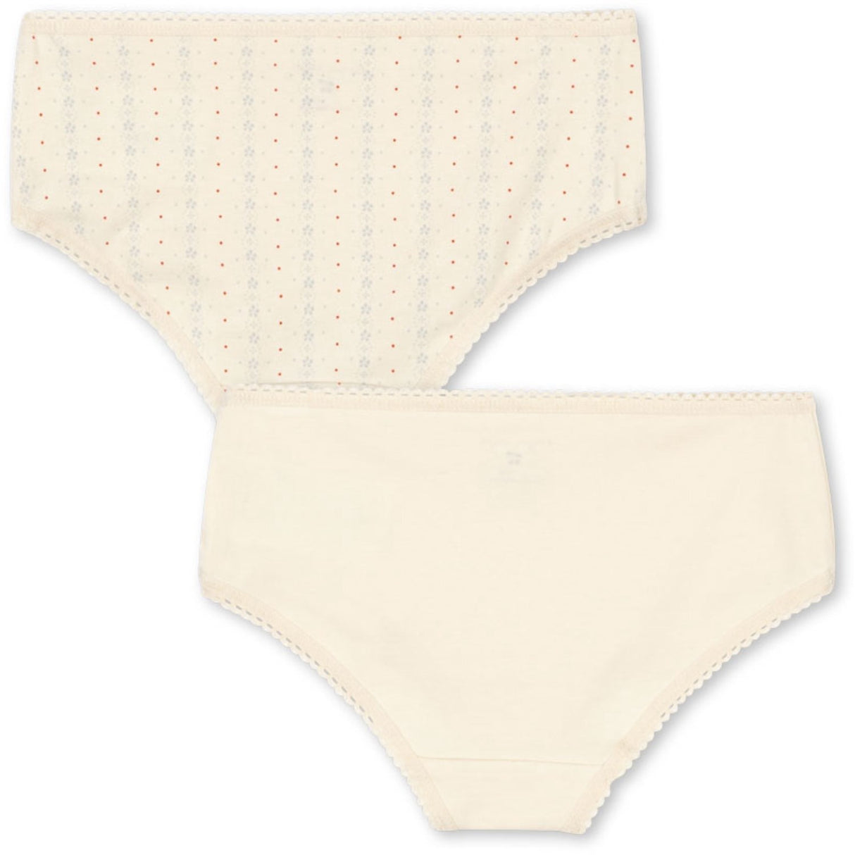 Konges Sløjd Fete De Fleur/Seedpearl Basic 2 Pack Girl Underpants Gots