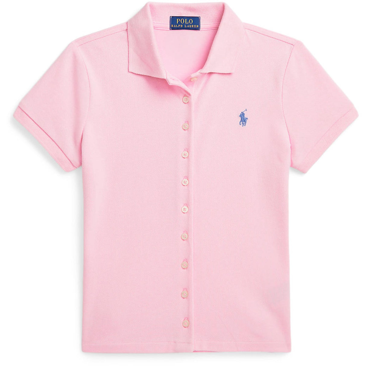 Polo Ralph Lauren Carmel Pink/Harbor Island Blue Girl Polo Shirt