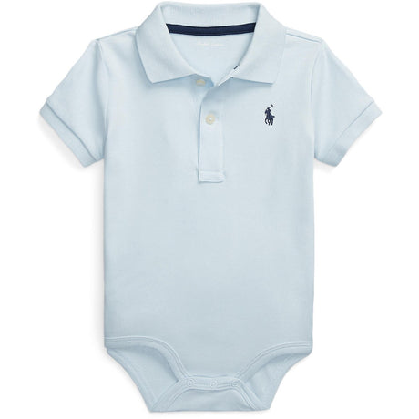 Ralph Lauren Baby Beryl Blue Polo Bodysuit