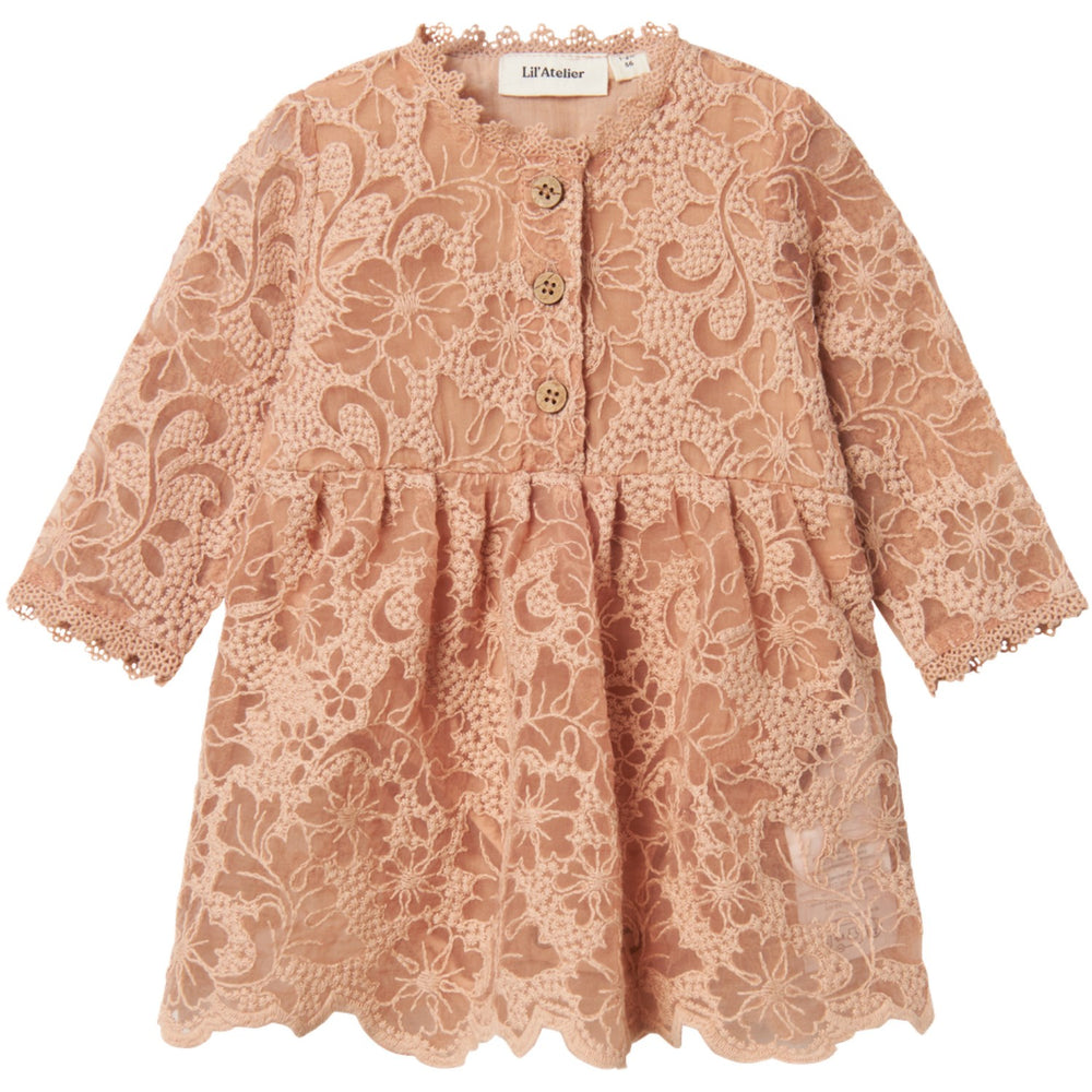 Lil'Atelier Rugby Tan Roseli Loose Body Dress