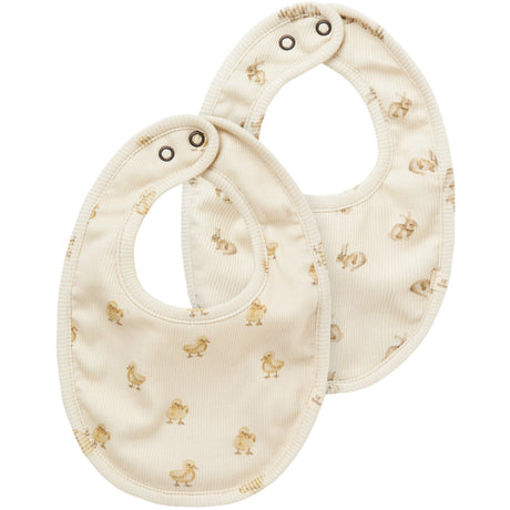 Lil'Atelier Turtledove Lavo Emo 2 Pack Bibs