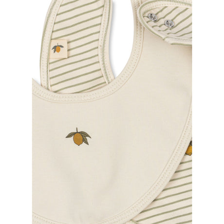 Konges Sløjd Tea Stripe Basic 2 Pack Bib