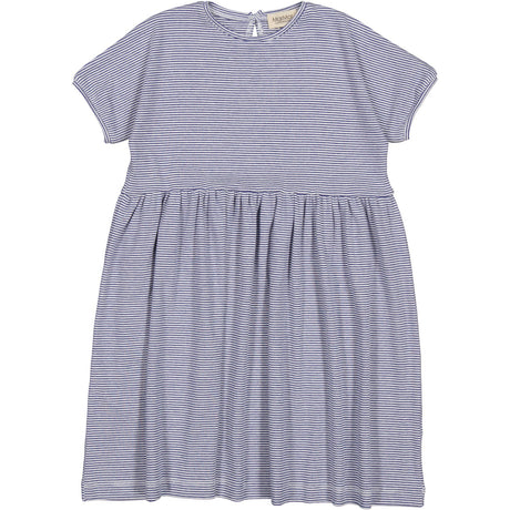 MarMar Modal Fine Rib Blue Stripe Dioa Dress