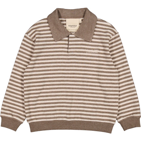 MarMar Modal Sweat Brown Stripe Melange Thanos Polo