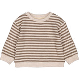MarMar Modal Sweat Brown Stripe Melange Tammas B Sweatshirt