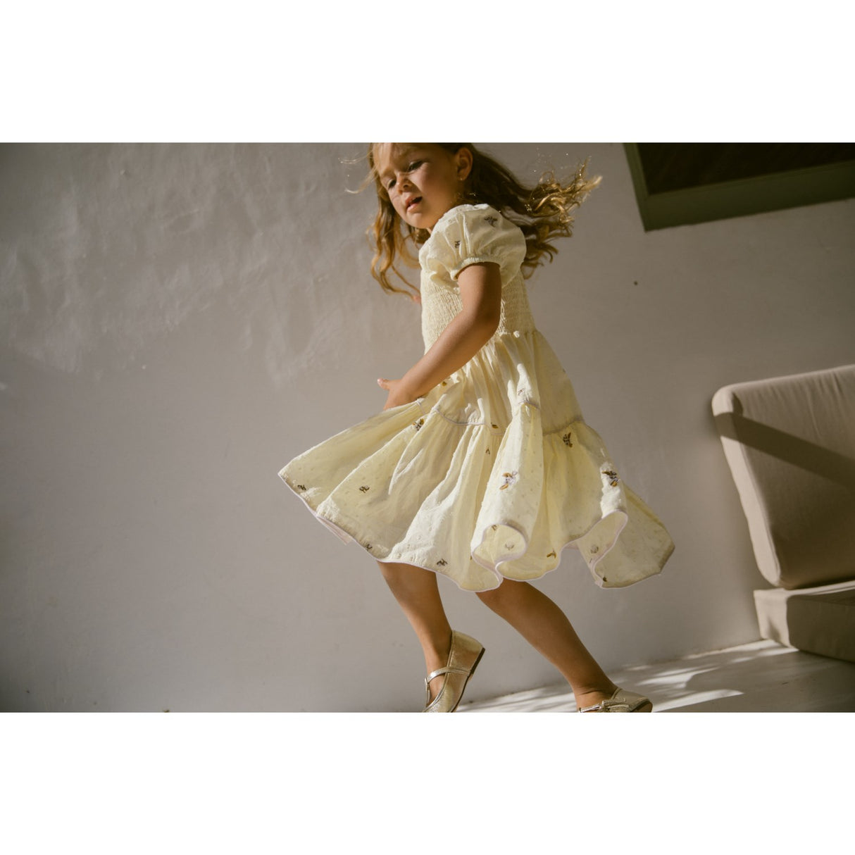 MarMar Light Cotton Dobby Apple Blossom Dyman Dress