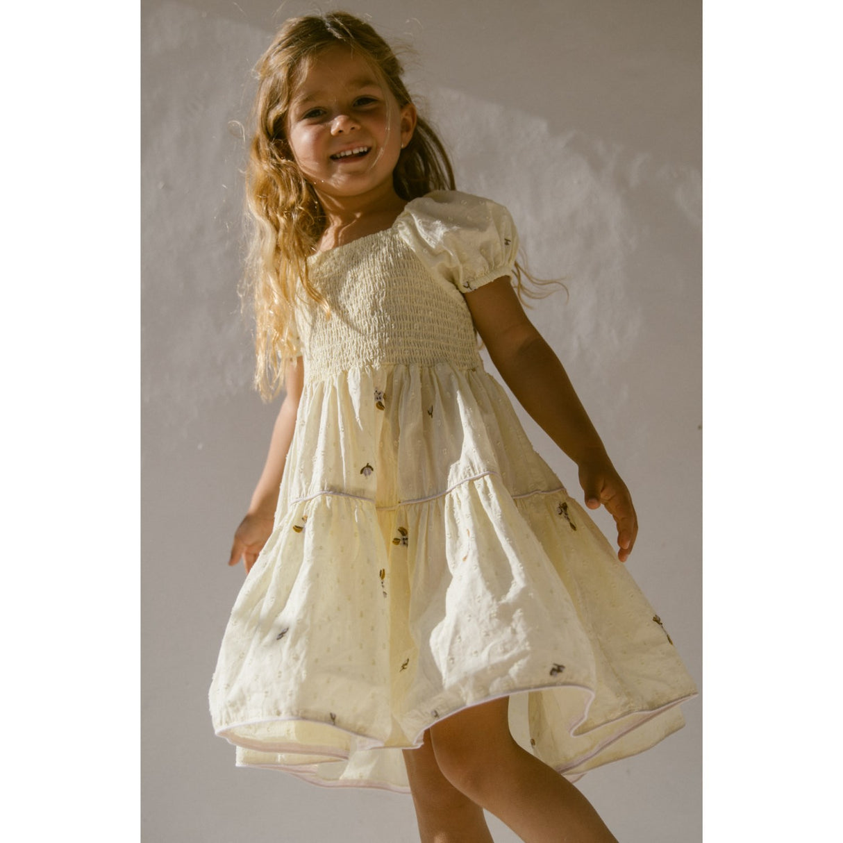 MarMar Light Cotton Dobby Apple Blossom Dyman Dress