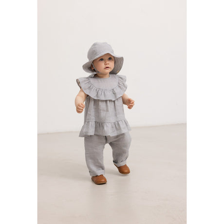 MarMar Linen Mini Check Panu L Pants