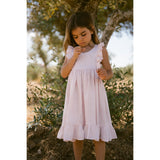 MarMar Linen Mauve Rose Danita Frill Dress