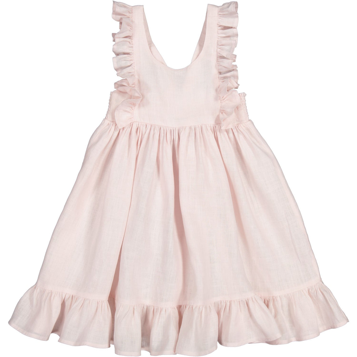 MarMar Linen Mauve Rose Danita Frill Dress