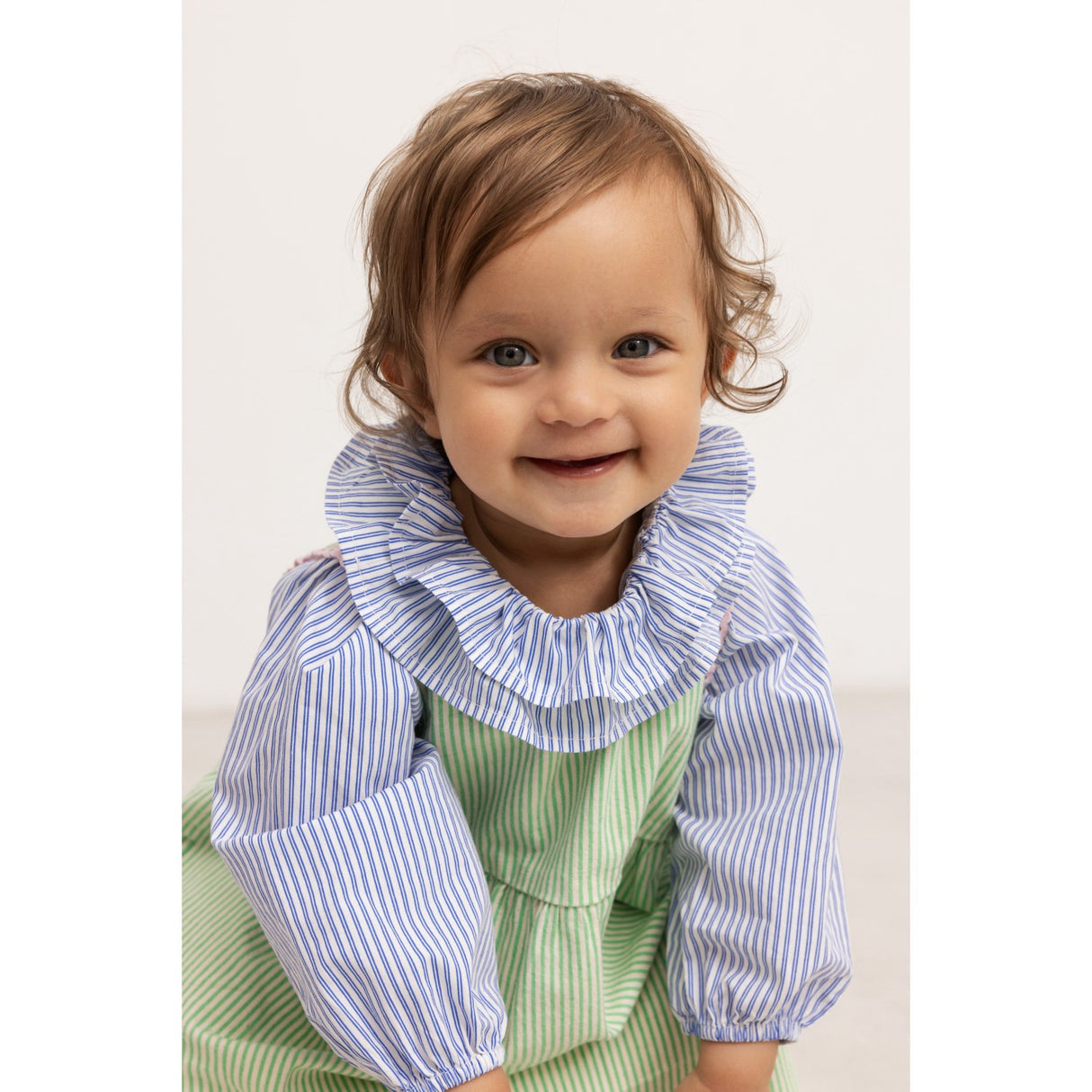 MarMar Poplin Bolich Blue Strips Tonella Shirt