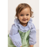 MarMar Poplin Bolich Blue Strips Tonella Shirt