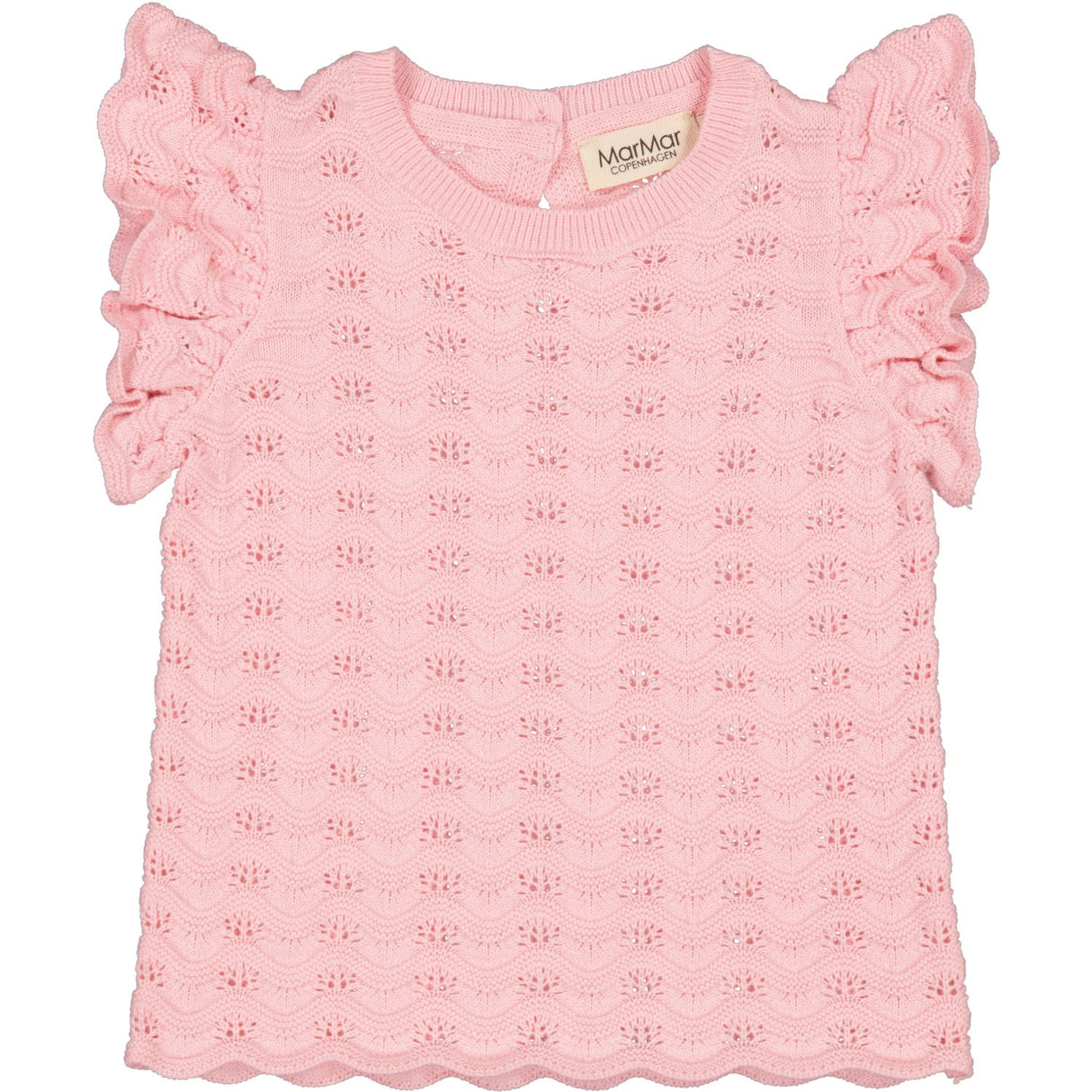 MarMar Cotton Knit Lace Pink Poppet Tivio Knit Top