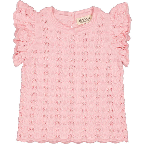 MarMar Cotton Knit Lace Pink Poppet Tivio Knit Top