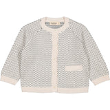 MarMar Cotton Knit Mini Pattern Light Sand Mix Taki Knit Cardigan