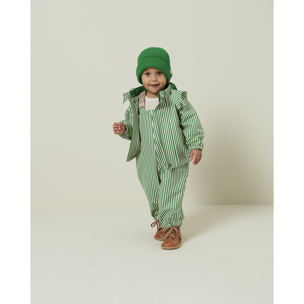MarMar Rainwear Green Stripes Oddy Set Outerwear