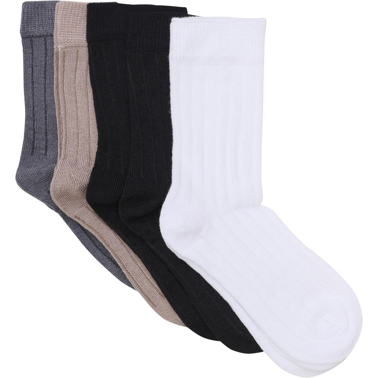 Minymo Black Ankle Sock Ribs 5-Pack