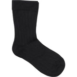 Minymo Black Ankle Sock Ribs 5-Pack