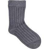 Minymo Black Ankle Sock Ribs 5-Pack