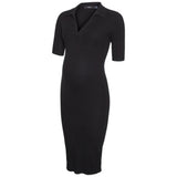 Vero Moda Maternity Black Holly Polo Dress Noos
