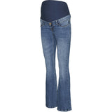 Vero Moda Maternity Medium Blue Denim Sigi Flared Denim Jeans Noos