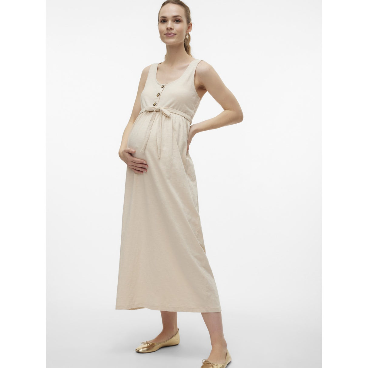 Mama;licious French Oak Evi Lia Ankle Dress Noos