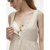 Mama;licious French Oak Evi Lia Ankle Dress Noos