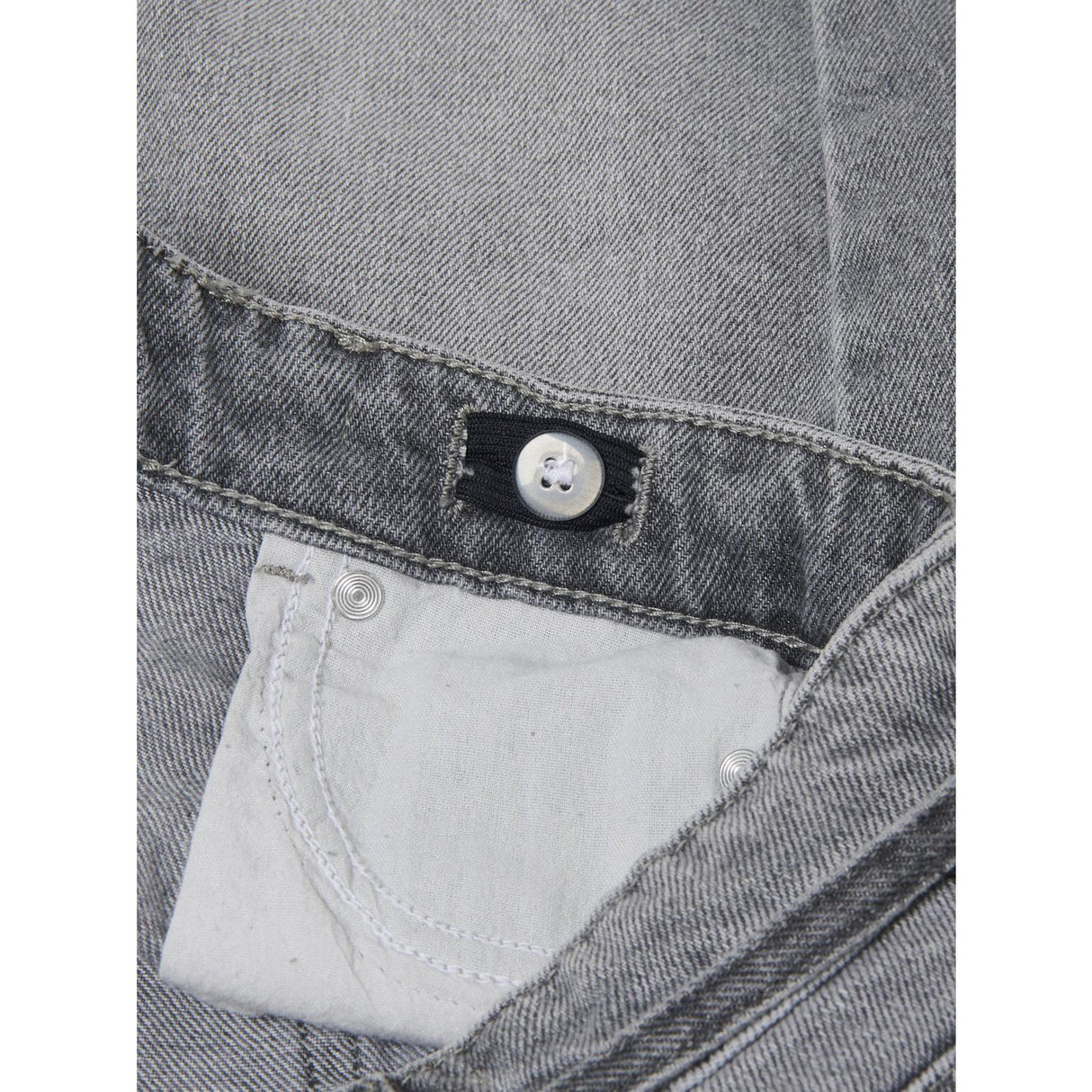 kids ONLY Medium Grey Denim Gianna Belted Midi Skirt Dot Denim