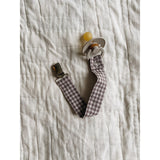 Lalaby Mini Check Pacifier Clip