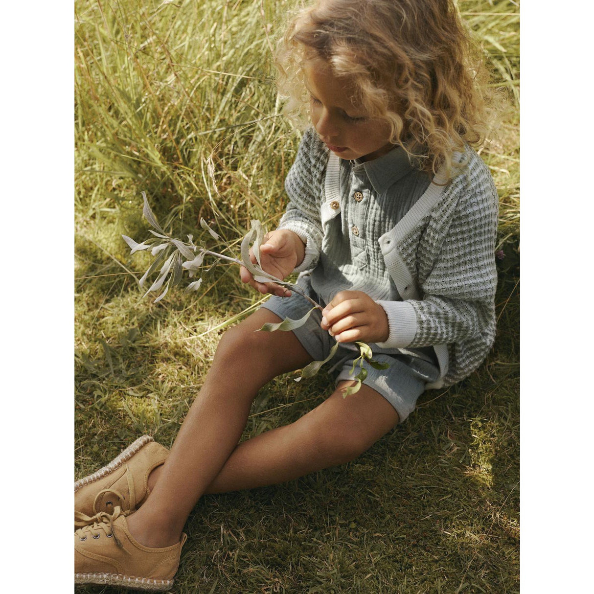 Lil'Atelier Seagrass Janu Loose Shorts