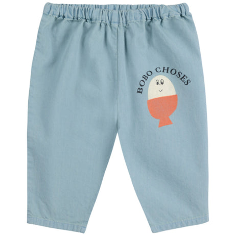Bobo Choses Light Blue Morning Egg Denim Pants