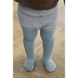 Gobabygo Dusty Blue Crawling Tights Organic Cotton