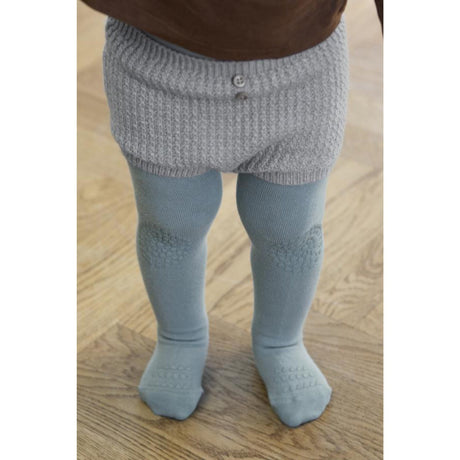 Gobabygo Dusty Blue Crawling Tights Organic Cotton