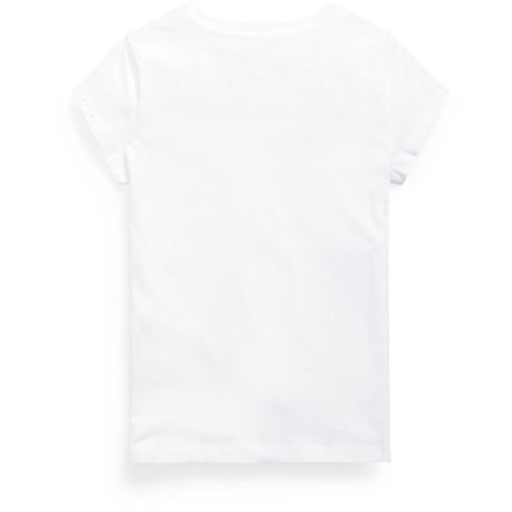 Polo Ralph Lauren White W/ Hint Of Pink Girl T-Shirt